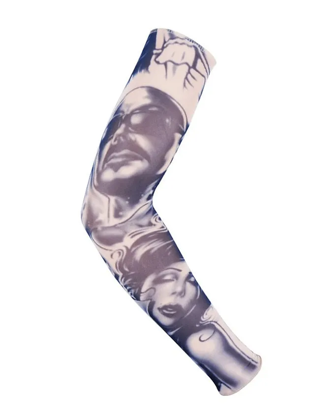 1 PC Cycling Sleeve Sun Sleeve UV Sun Protection Cooling Arm Sleeve UV Resistant Quick Dry Bike Dark Grey Black Grey Spandex for Unisex Adults' Outdoor Exercise Cycling / Bike / Stretchy