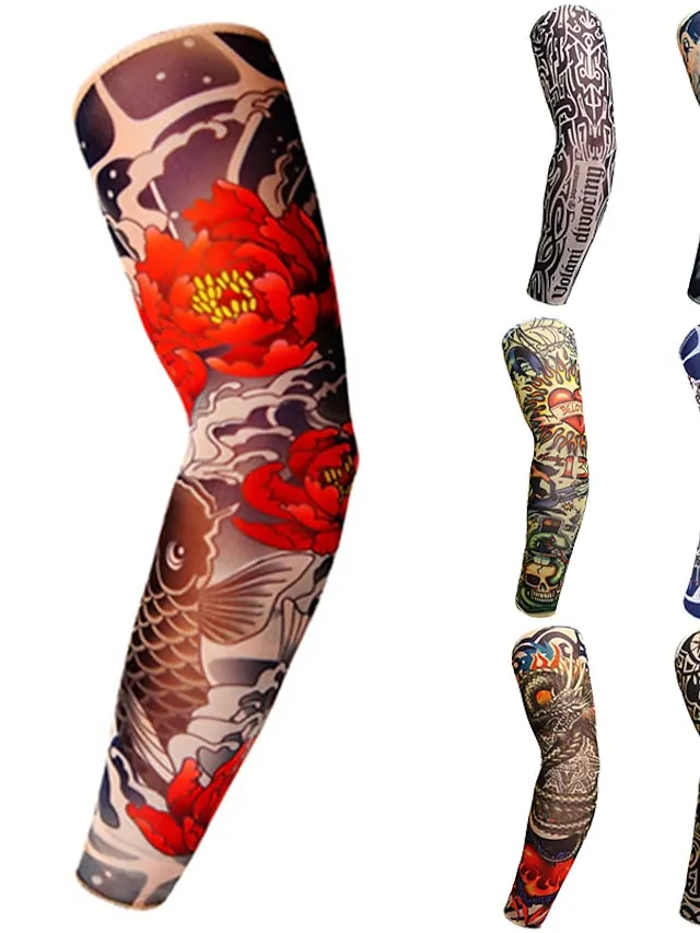 1 PC Cycling Sleeve Sun Sleeve UV Sun Protection Cooling Arm Sleeve UV Resistant Quick Dry Bike Dark Grey Black Grey Spandex for Unisex Adults' Outdoor Exercise Cycling / Bike / Stretchy