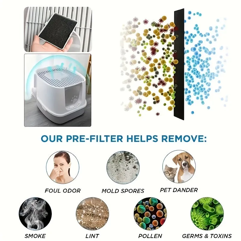 Advanced PetActivated Carbon Filter for Ultimate Cat Litter Odor Control