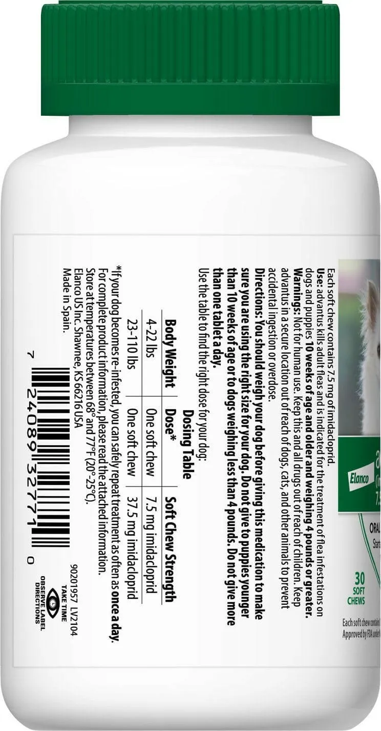Advantus Flea Oral Treatment for Small Dogs 4-22 lbs