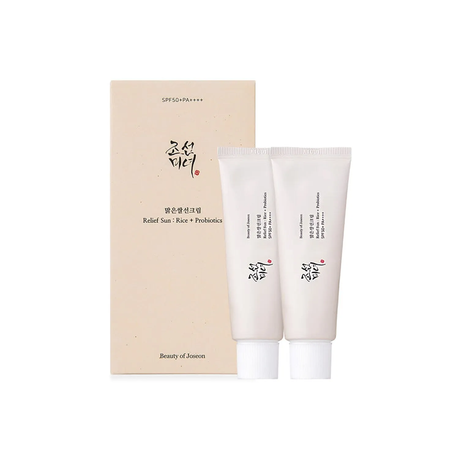 Beauty of Joseon Relief Sunscreen: Rice   Probiotics Double Set (SPF50  PA    )