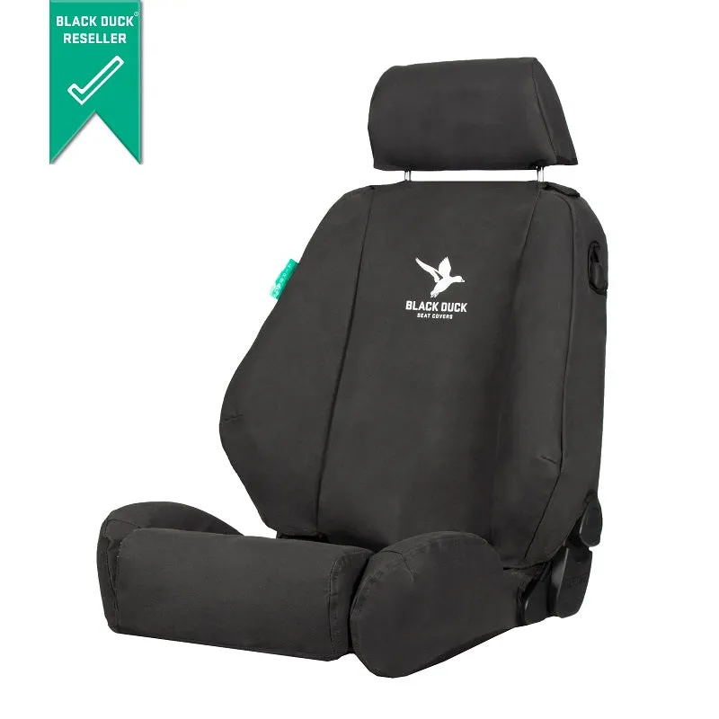 Black Duck Canvas Black Seat Covers Suits Suzuki Jimny JX/JLX 2012-9/2018