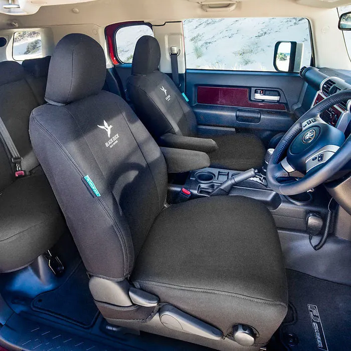Black Duck Canvas Black Seat Covers Suits Suzuki Jimny JX/JLX 2012-9/2018