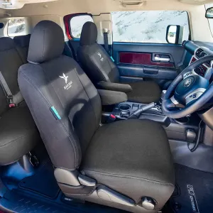 Black Duck Canvas Black Seat Covers Suits Suzuki Jimny JX/JLX 2012-9/2018