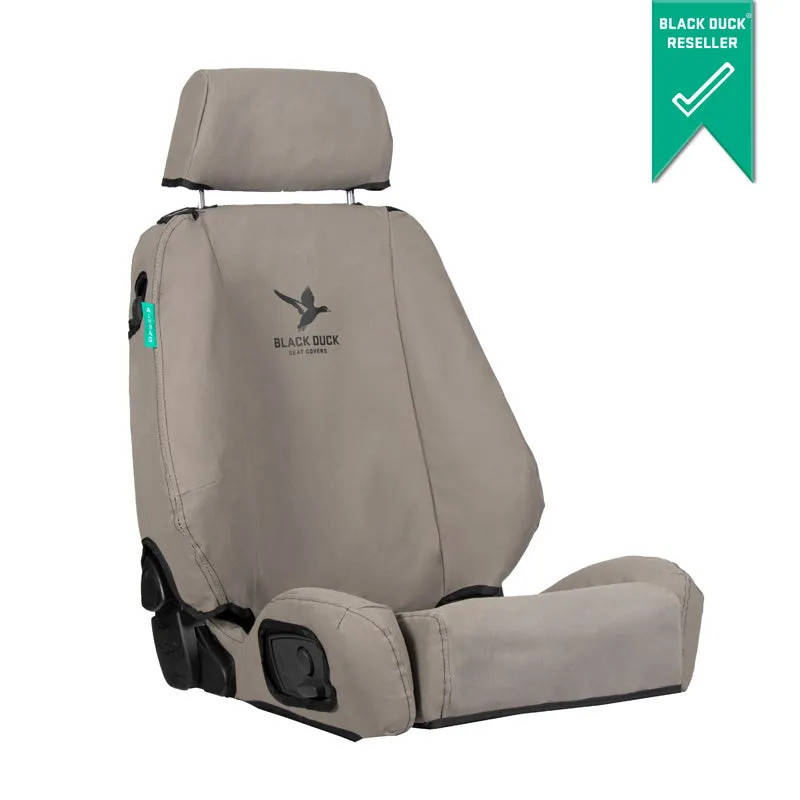 Black Duck Canvas Seat Covers Land Rover Discovery 2 5/1999-2007 Grey