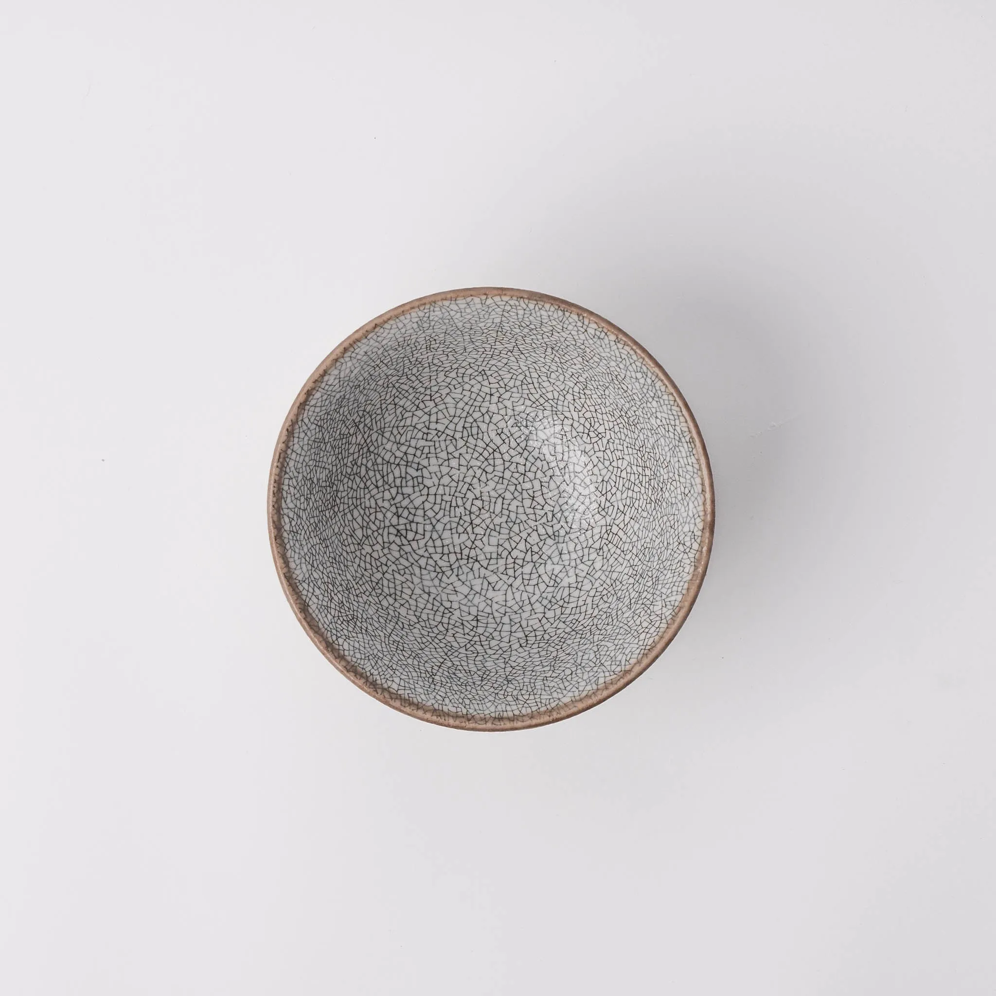 Bowl 16cm Crazed Grey