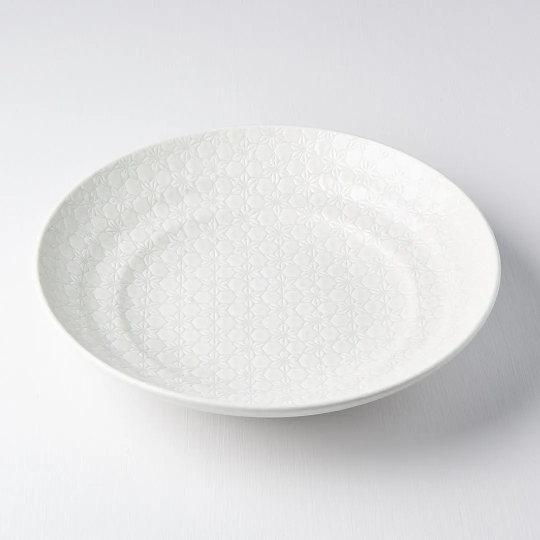 Bowl Serving 28.5cm White Star