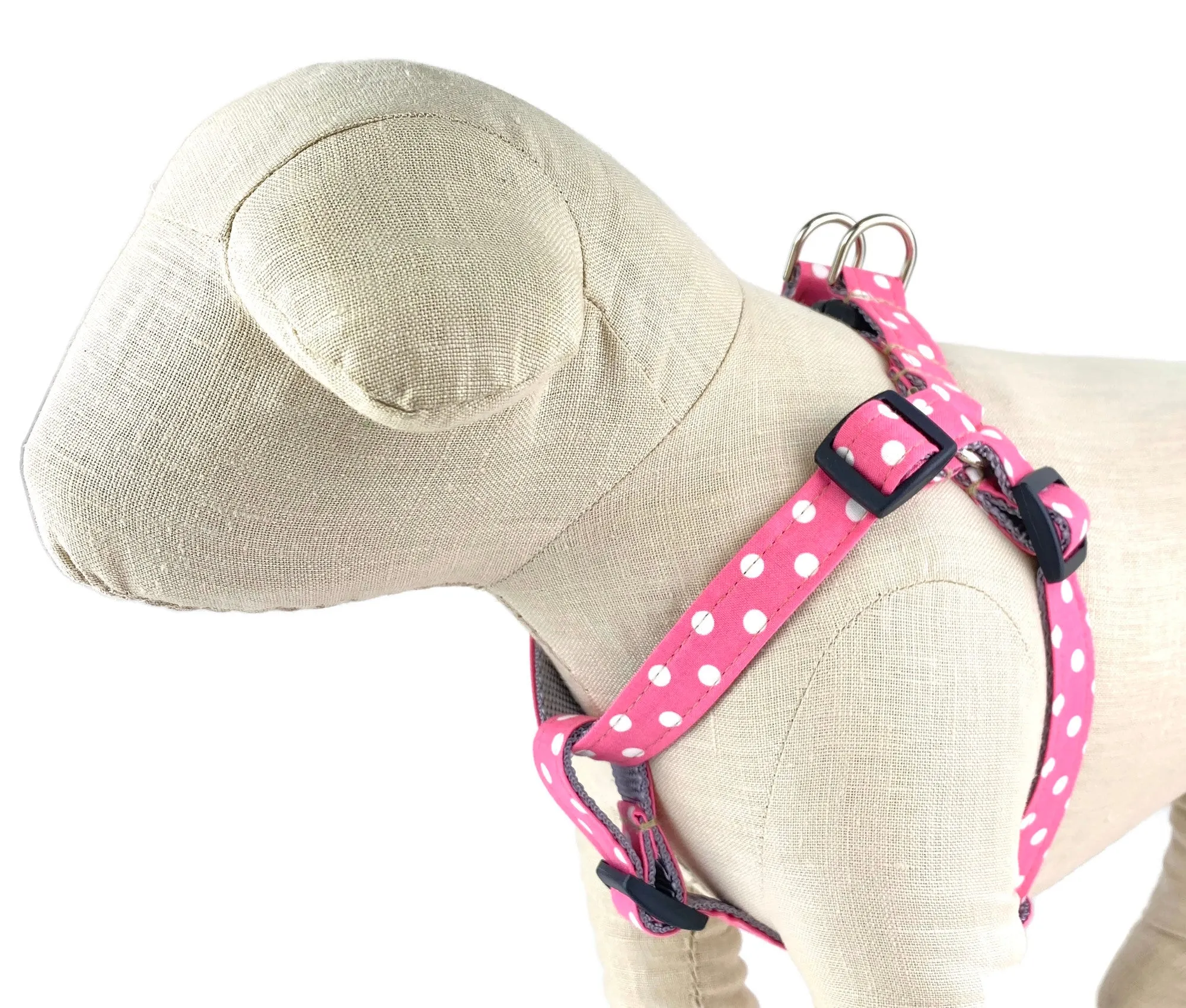 Bubblegum Polka Dot Dog Harness - 512