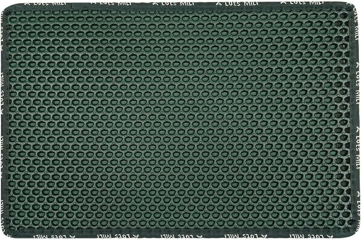 Cat Litter Mat Cat Litter Trapping Mat, Non-Slip Honeycomb Double Layer Design, Urine and Water Proof Material, Scatter Control, Less Waste, Easier to Clean Washable Cat Box Mat, Green