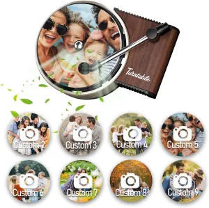 Customized Photo Car Air Freshener, Double-Sided Record Player Design, Unique Turntable Vinyl Shape,Meaning Gifts for Dad, Mom, Friends, Colleagues9pcs