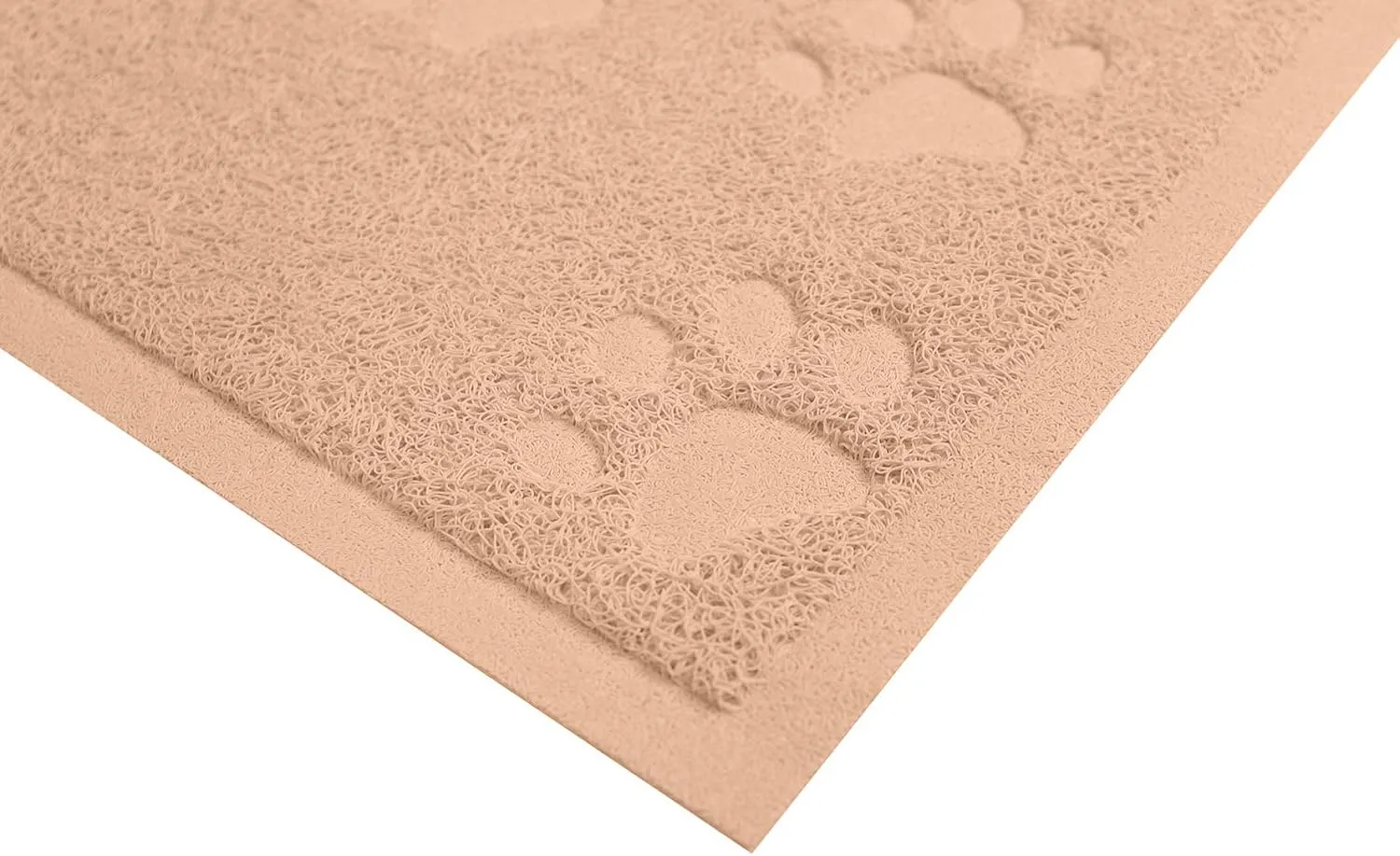 Darkyazi Cat Litter Box Mat for Floor Litter Trapping Mat Non-Slip Backing, Scatter Control, Easy Clean, Water Resistant, Soft on Paws (23.5" x 15.75",Beige)