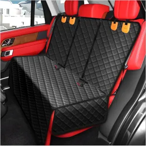 Dog Car Seat Cover for Back Seat,100% Waterproof and Durable Scratchproof Nonslip Rear Car Seat Protector with Universal Size Fits for Cars/Trucks/SUVs