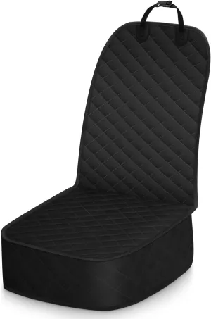 Dog Car Seat Cover, Pets Front Dog Car Seat Cover for SUV, Trucks. Waterproof Nonslip Car Seat Covers for Dogs Front Seats, Medium, Black