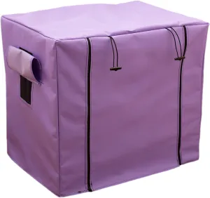 Dog Crate Cover Waterpoof Purple Pet Kennel Covers for Puppy Cat Indoor Outdoor Fit for 1 Door Wire Crate, 24.02x16.14x20.47 Inch