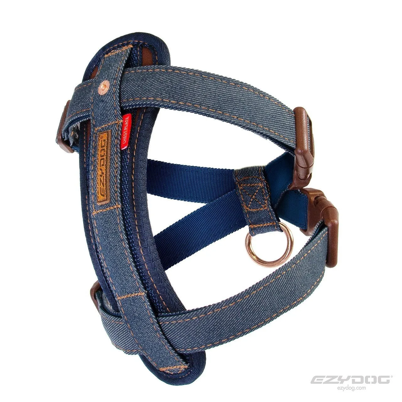 EzyDog Chestplate Dog Harness Denim Extra Large^^^