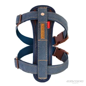 EzyDog Chestplate Dog Harness Denim Extra Large^^^