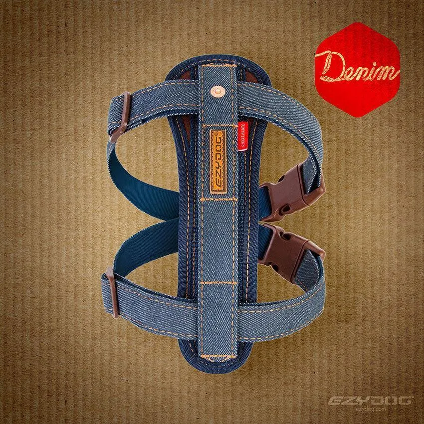 EzyDog Chestplate Dog Harness Denim Extra Large^^^