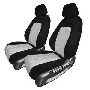 Honda Civic 2016 - 2025 Front Set Seat Covers - Gray Ultraflex Neoprene