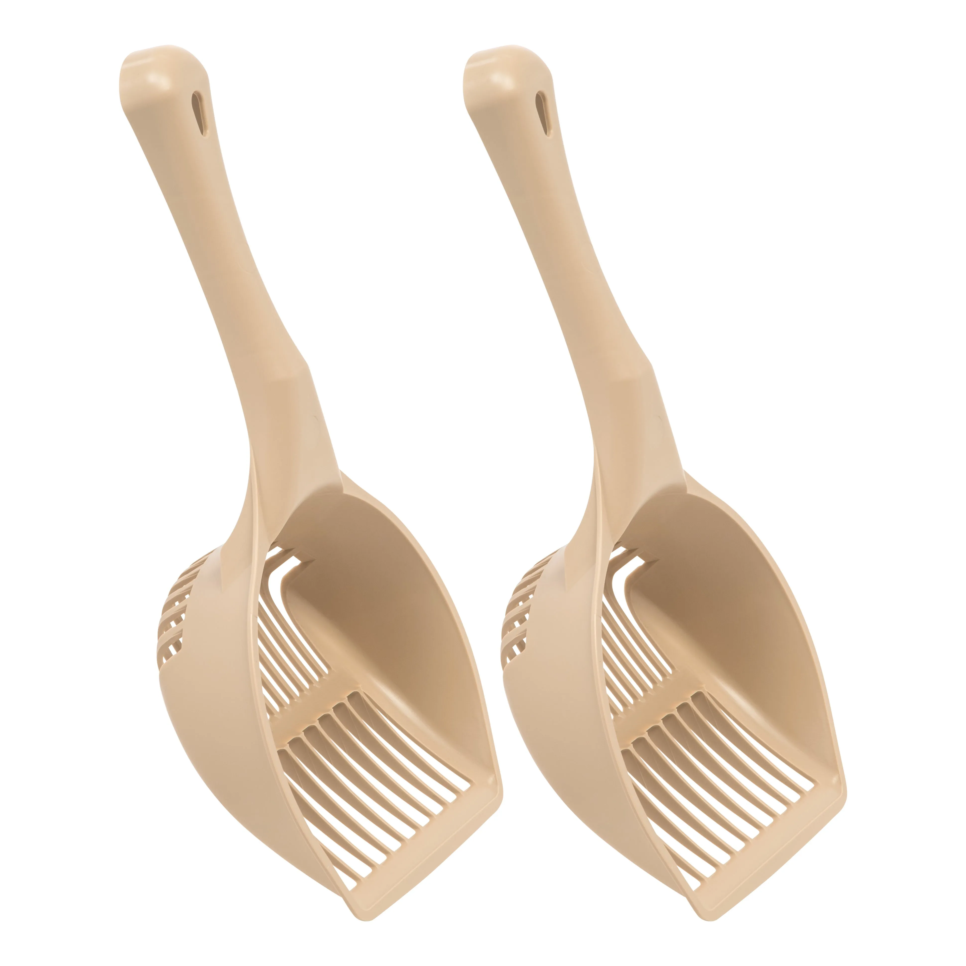 Jumbo Cat Litter Scoop, 2 Pack, Almond