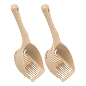 Jumbo Cat Litter Scoop, 2 Pack, Almond