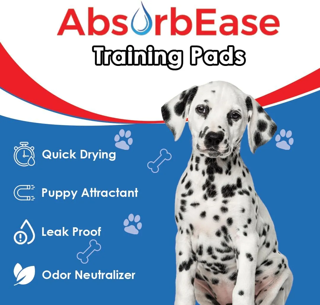Large Puppy Pee Pads 23"x36" - Super Absorbent Dog Training Pads Disposable Pet Piddle Potty Pads for Puppies, Dogs, Cats, Rabbits, Quick Dry, Odor Control, 6-Layer, USA Made (100 Count)