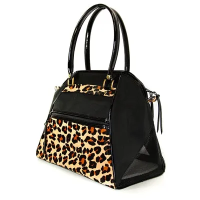 LEOPARD HAYLEE DOG CARRIER BAG