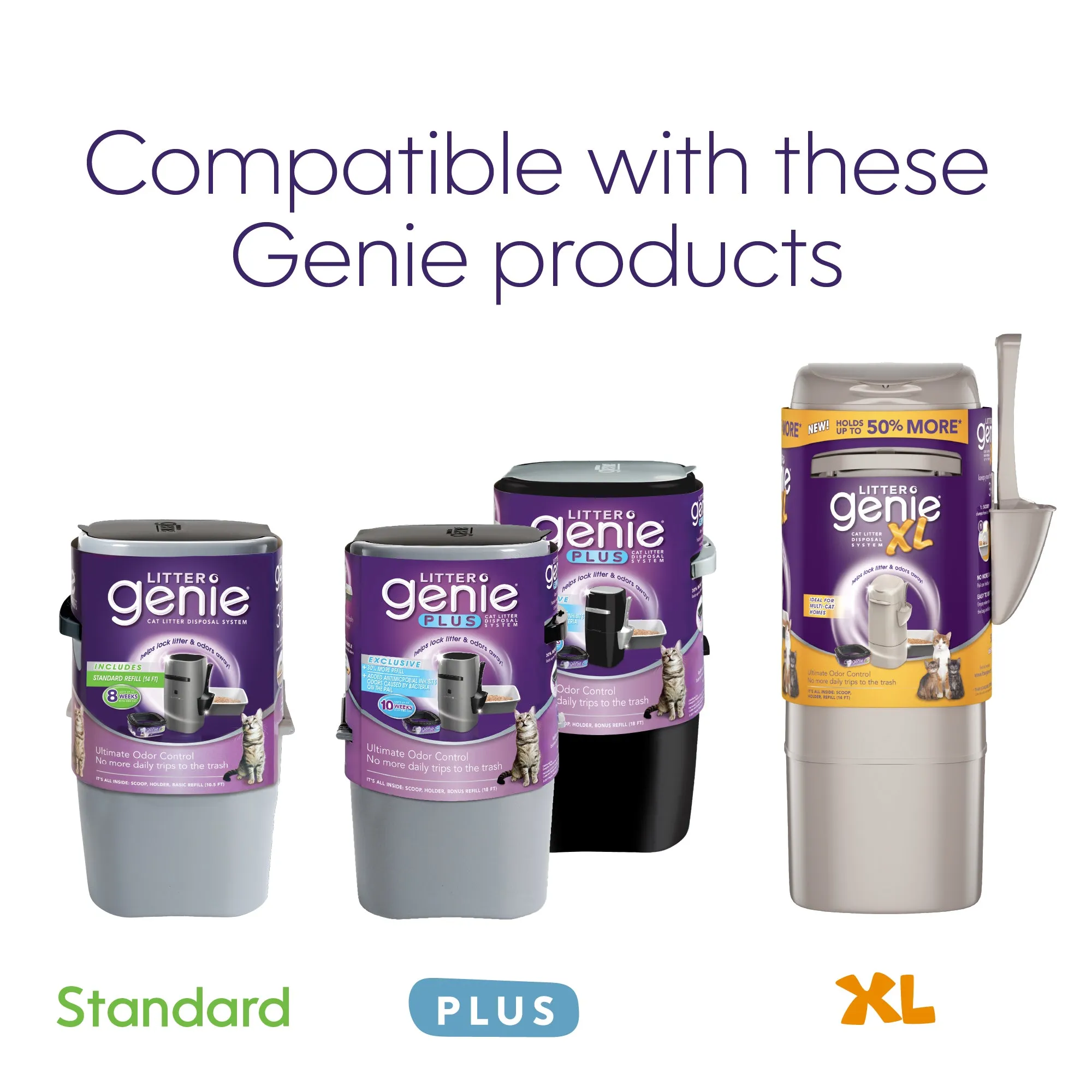 Litter Genie Plus Cat Litter Waste Disposal System Refills