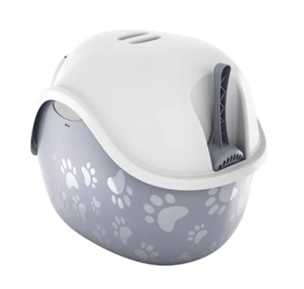 Litter Locker High-Walled Litter Box with Handles and Scoop