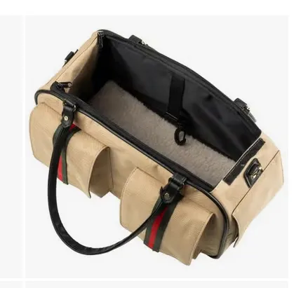 marlee bag - khaki with stripe *special order
