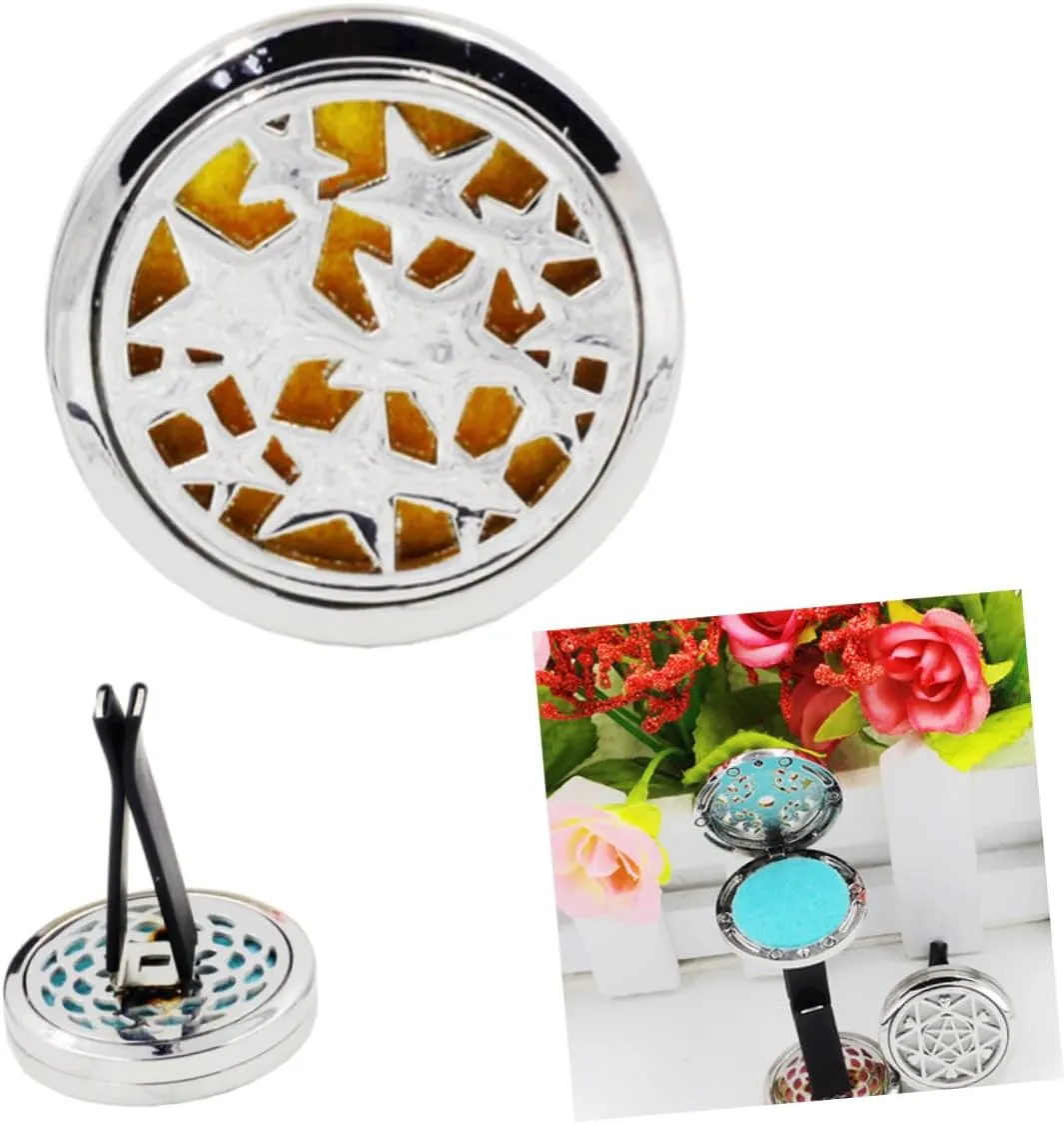 Mobestech Car Perfume Vent Clip Stylish Diffuser for Car Office Home with Refill Pad Star Creates Charming Atmosphere