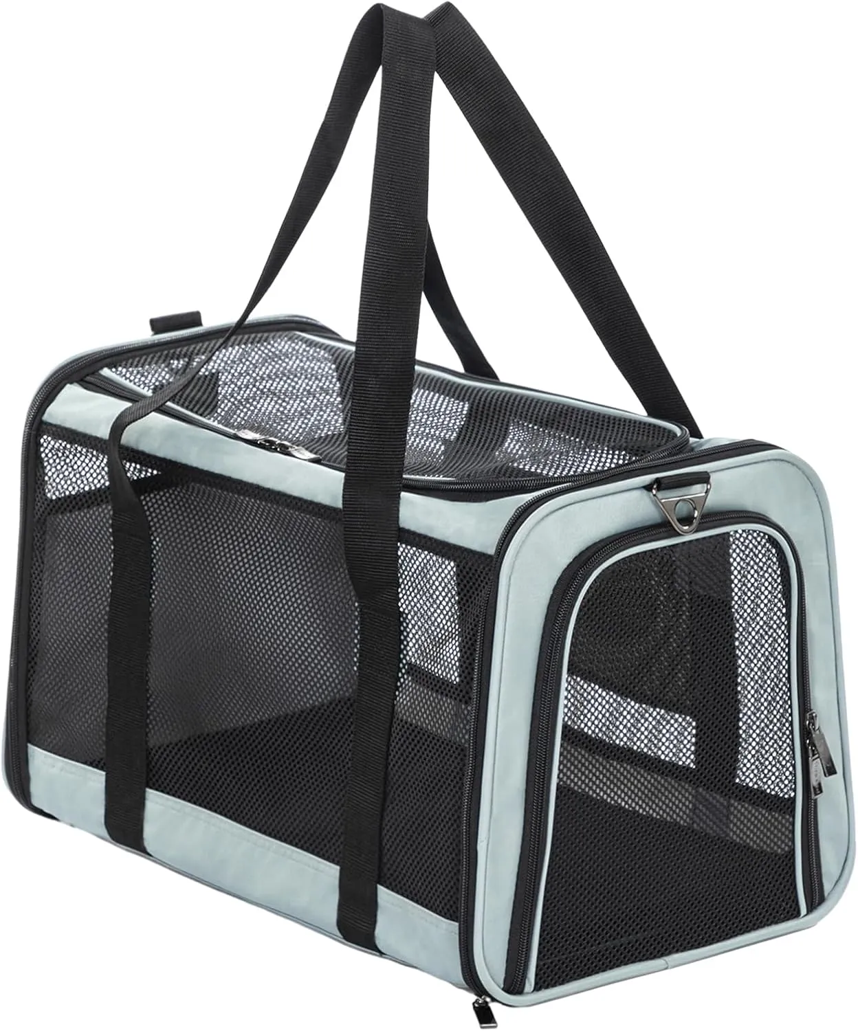 Petsfit 18 x 11 x 11 Pet Carrier Airline Approved, Soft-Sided Cat Carrier, Lightweight and Collapsible, Ventilation on 5 Sides, Escape Proof, with Adjustable Shoulder Strap, Soft Cushion