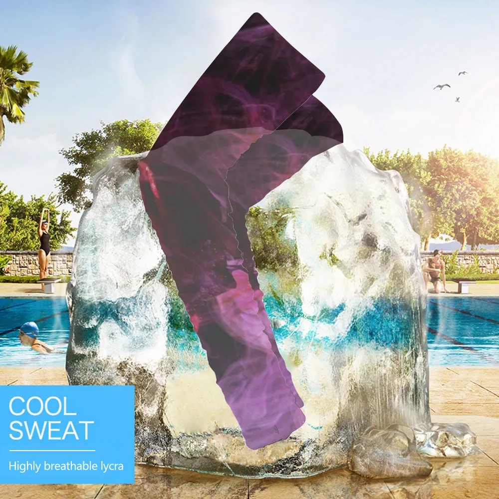 Purple Rose Unisex UV Protection Ice Arm Sleeves