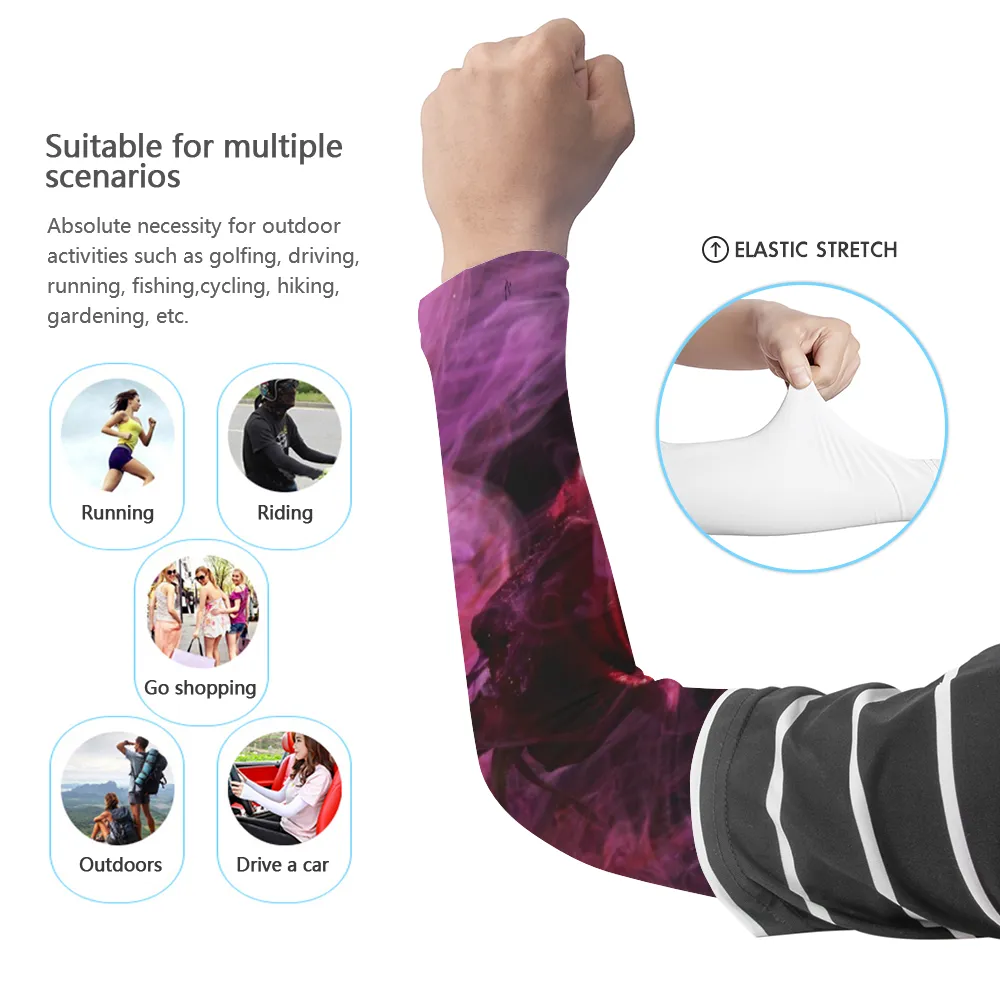 Purple Rose Unisex UV Protection Ice Arm Sleeves