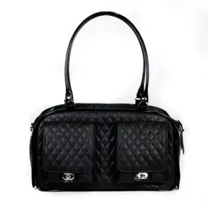 quilted marlee bag - black *special order