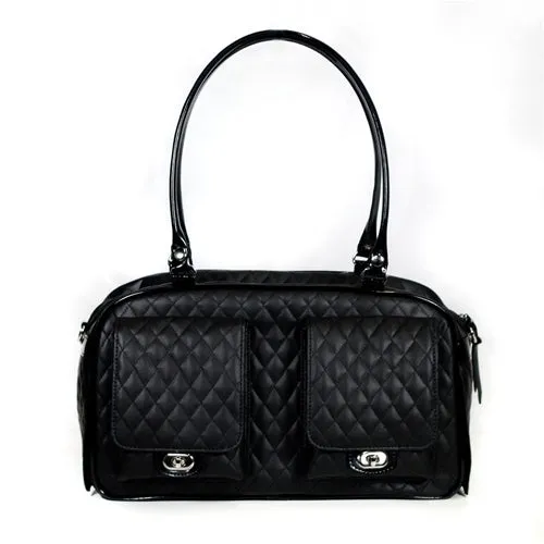 quilted marlee bag - black *special order