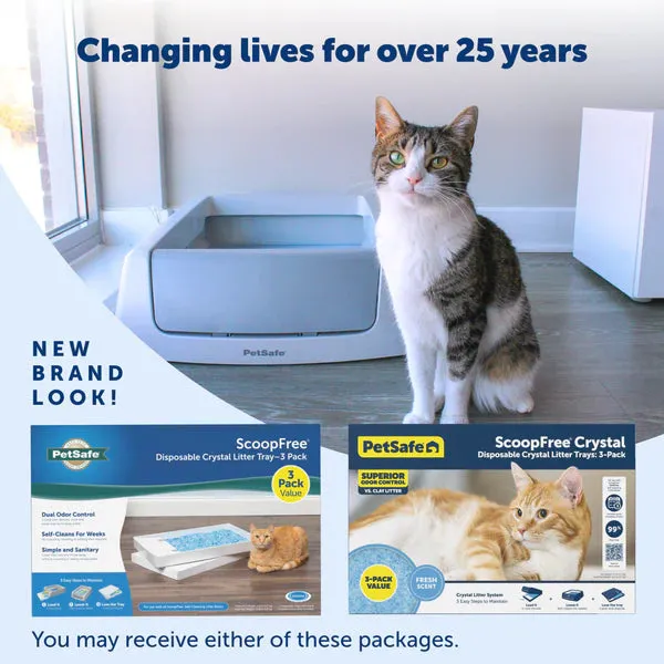 ScoopFree Complete Disposable Crystal Litter Tray (3 Pack)