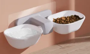 Self Adhesive Double Pet Bowl - Rex