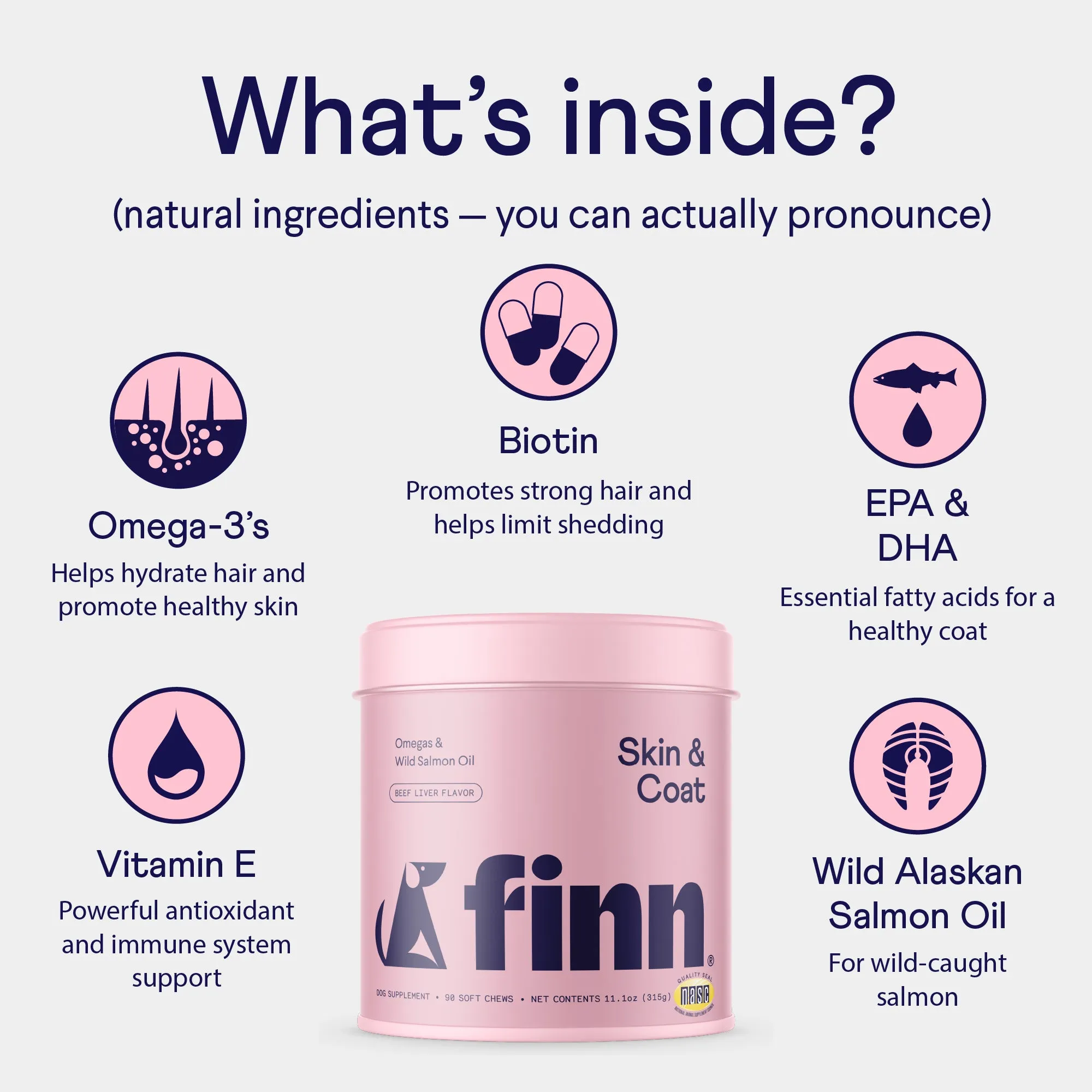 Skin & Coat Supplement for Dogs