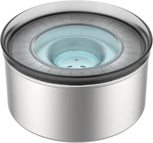 Spill Proof Dog Water Bowl, Food-Grade Stainless Steel Dog Bowl, 3L/100oz Large Capacity, No Splash Water Bowl with Non-Slip Base, Water Bowl for Messy Drinkers [Anti Digging Lip]