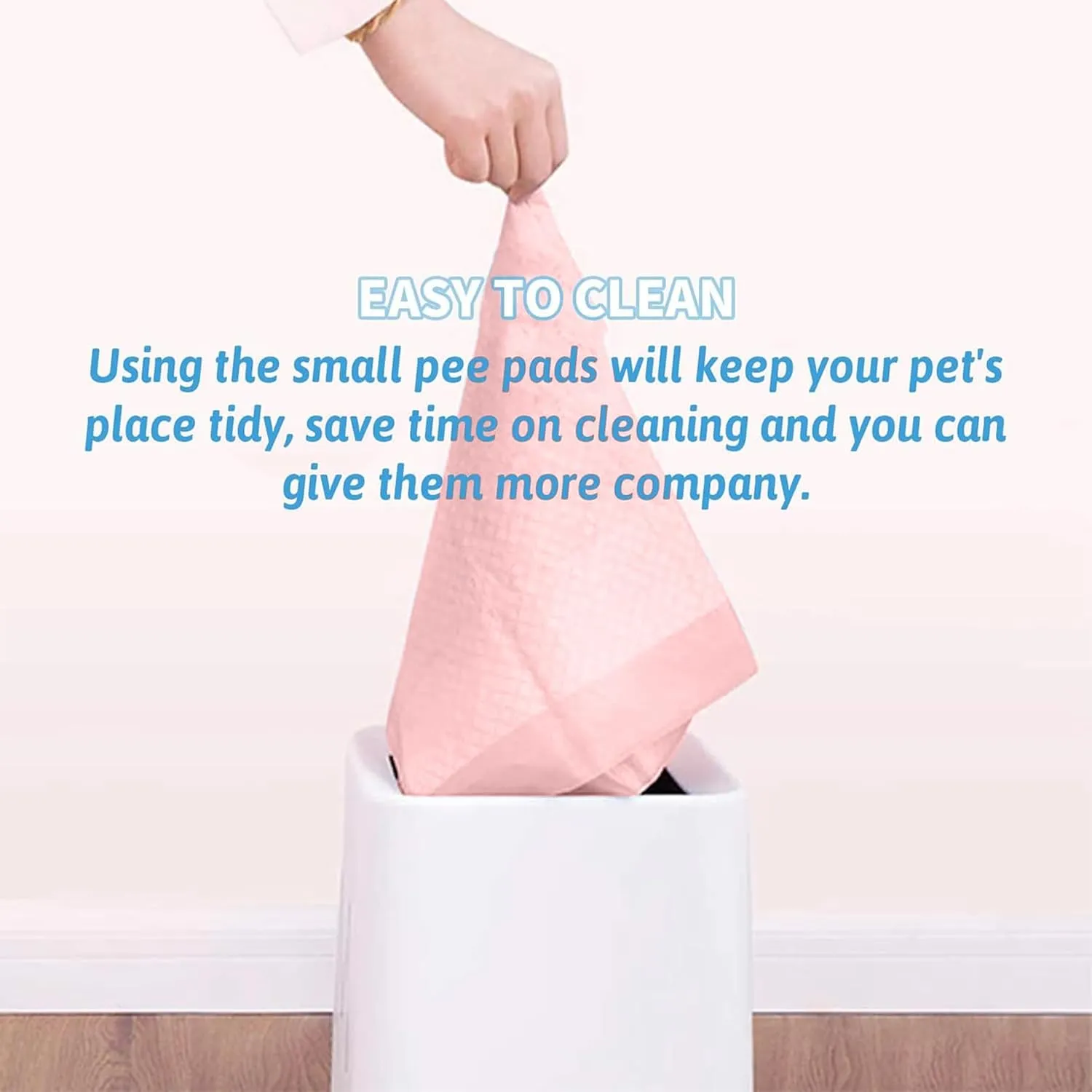 Tfwadmx Rabbit Pee Pads 100 Pcs 18" 13" Disposable Cage Liners Leak-Proof Super Absorbent Potty Training Pad for Puppy Guinea Pigs Hedgehog Hamsters Chinchillas Cats and Other Small Animals