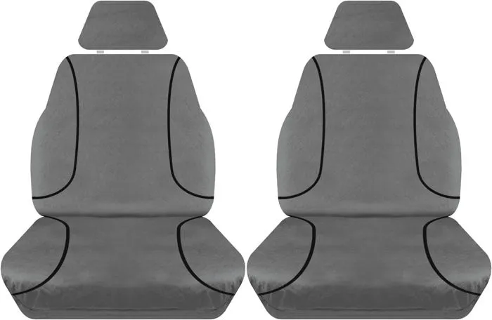 Tradies Full Canvas Seat Covers Suits Isuzu D-Max TF Dual Cab SX 6/2012-7/2020 2 Rows PCG395CVCHA