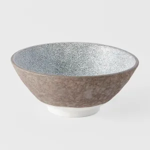 Udon Bowl 19.5cm Crazed Grey