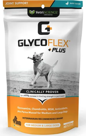 VetriScience GlycoFlex Plus Soft Chews for Dogs Duck Flavor